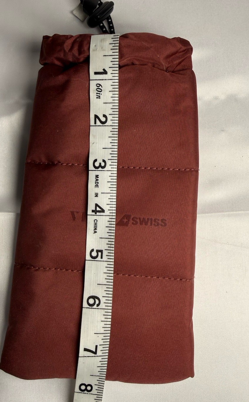 Swiss Original Brown Padded Militaria Pouch 8in Drawstring Military Collectible