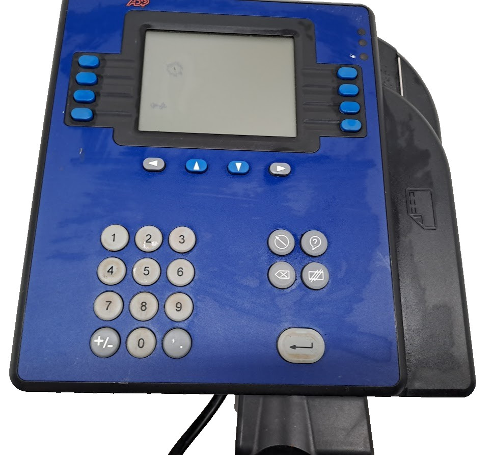 ADP MODEL 4500 DIGITAL EMPLOYEE ETHERNET TIME CLOCK 8602800-806