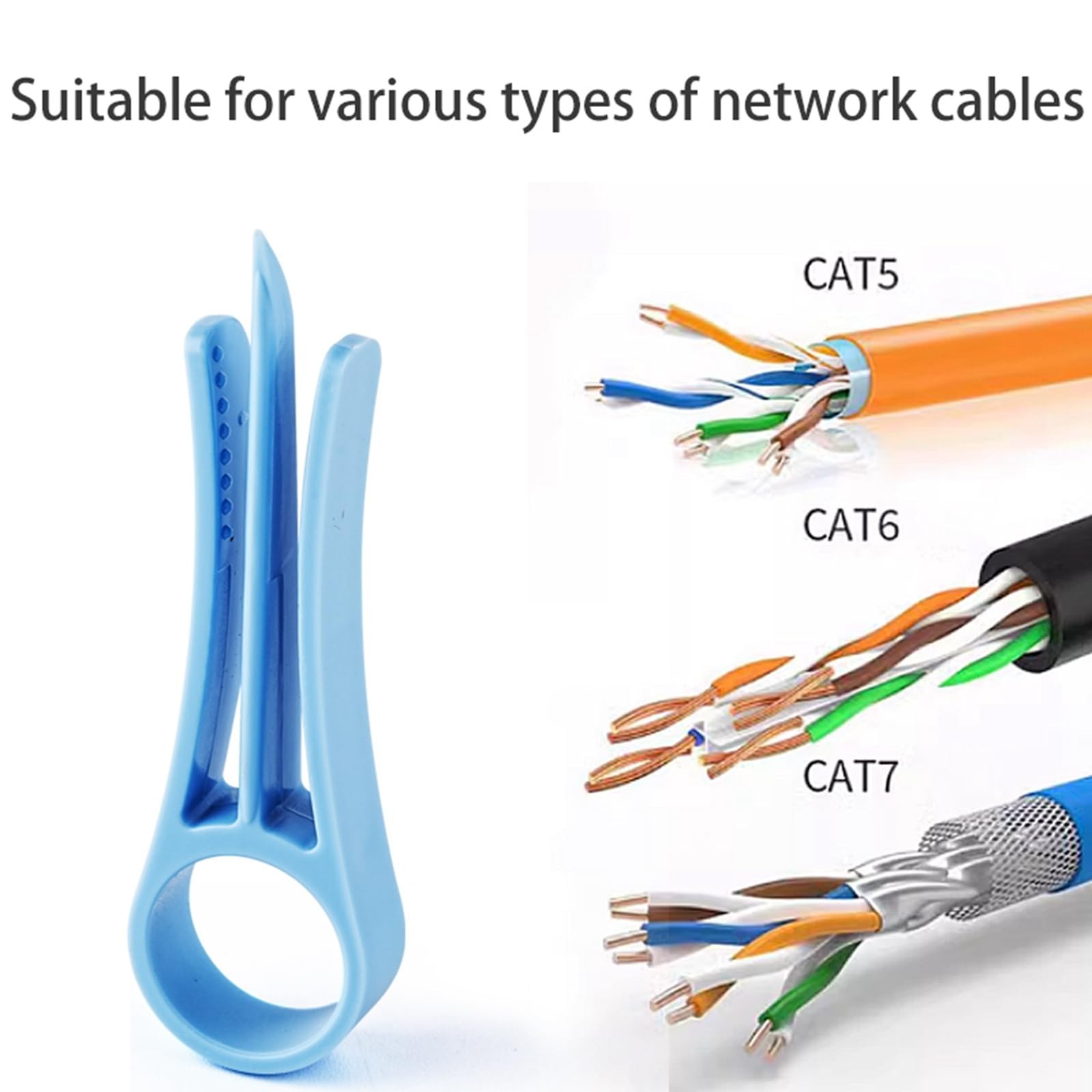 5 PCS Network Cable Untwist Tool,Wires Separator Tools, Wire Straightener Eng...