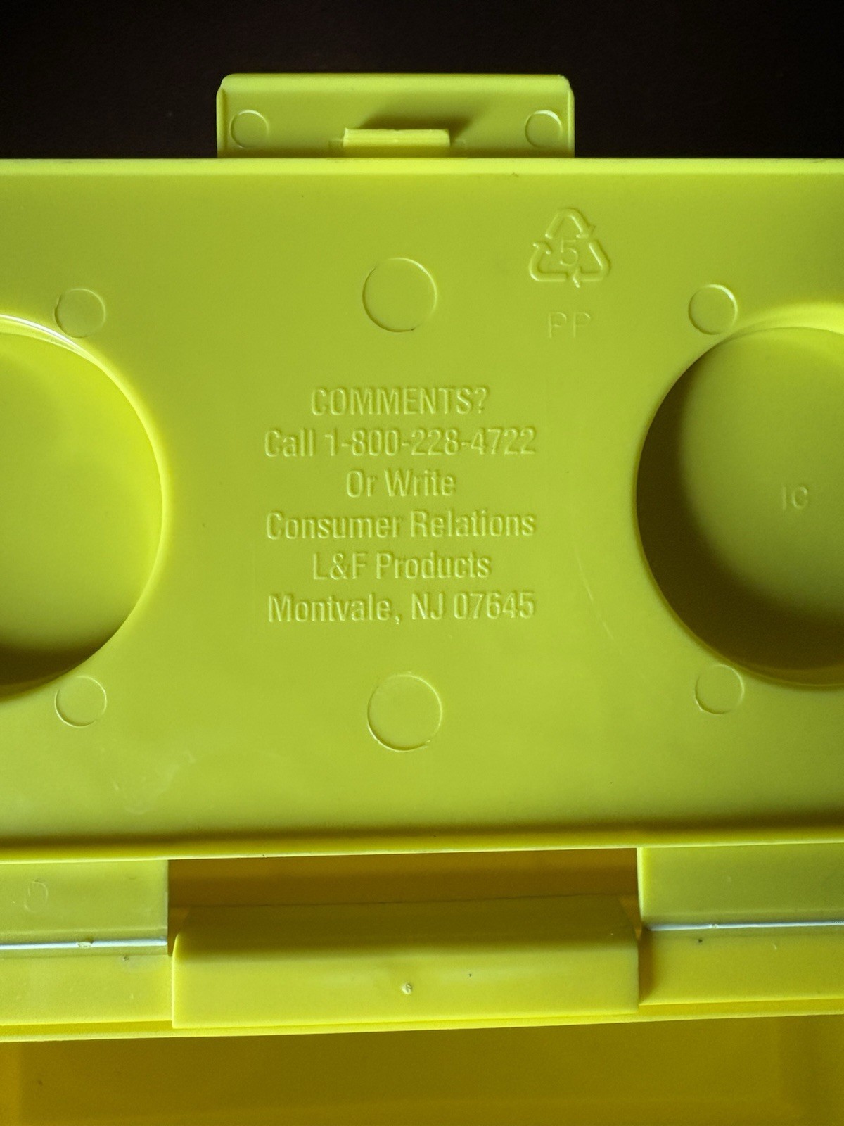 Vintage Chubs Stackables Yellow Baby Wipes Container