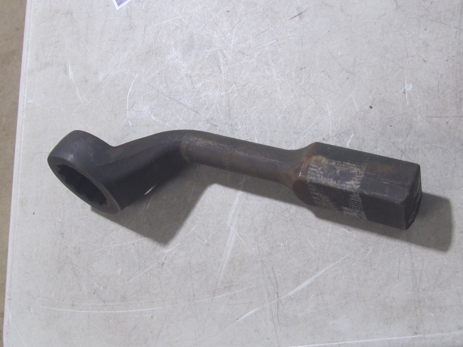 USED Wright Tool 1968 HAMMER STRIKING FACE 2-1/8" OFFSET BOX WRENCH 12 POINT
