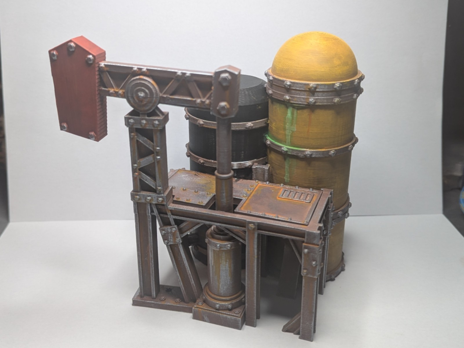 Scrap Oil Pump – 28mm Wargaming Scatter Terrain – 3D Printed Unpainted