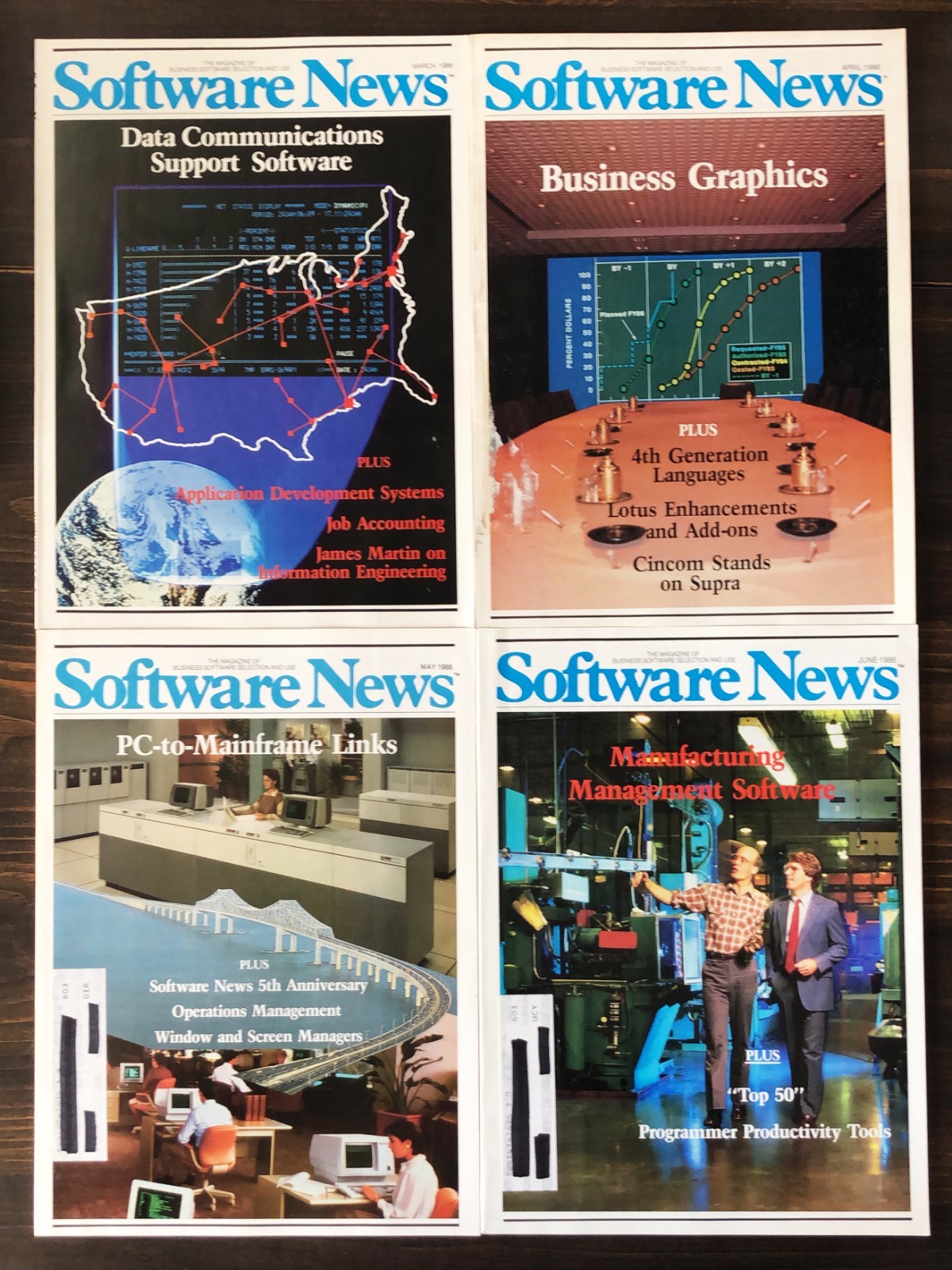 1986 Software News Magazine - Lot of 10