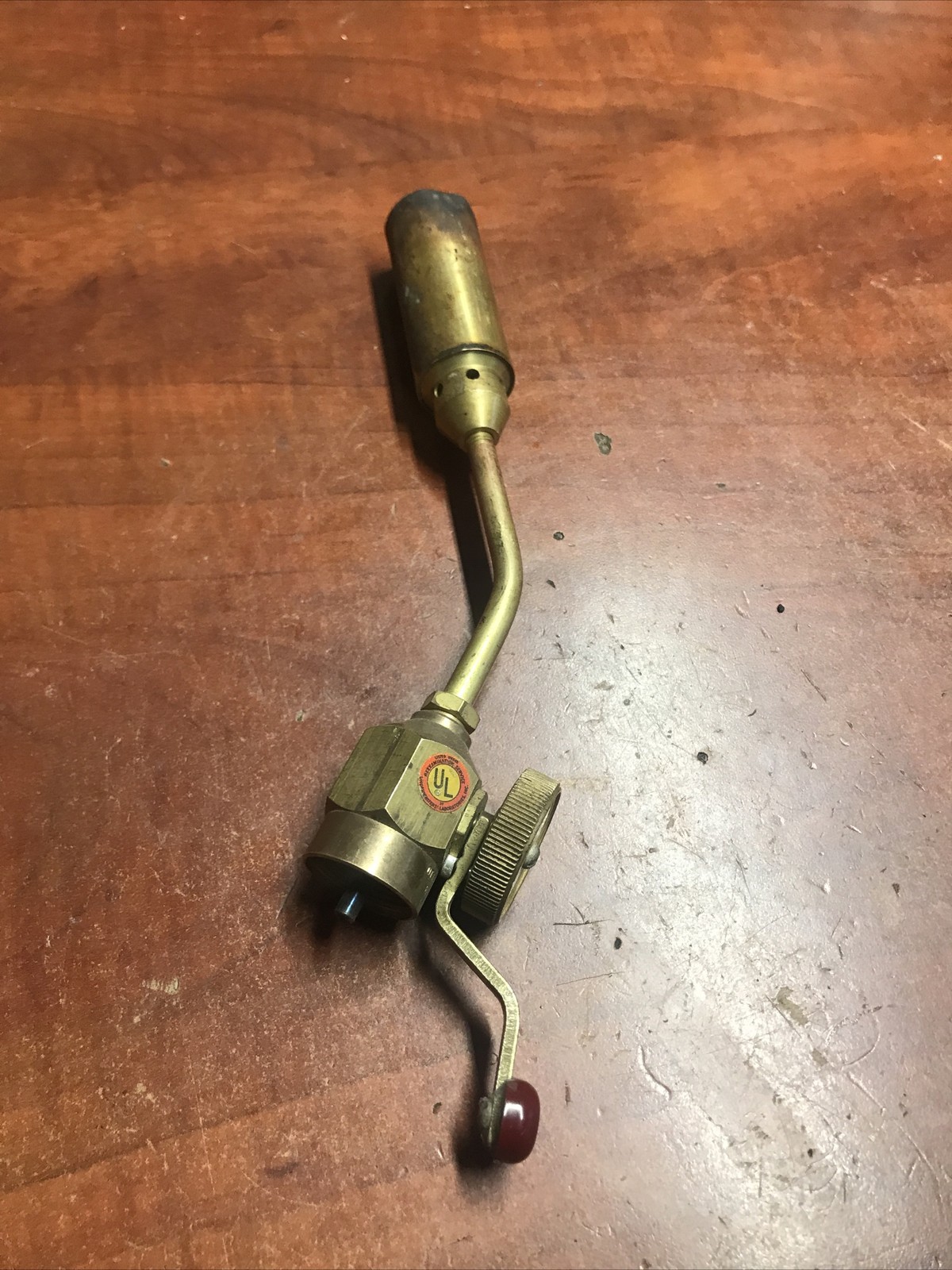 Vintage Otto Bernz Torch Nozzle w/RARE Early Push Button Flame Size Adjust USA