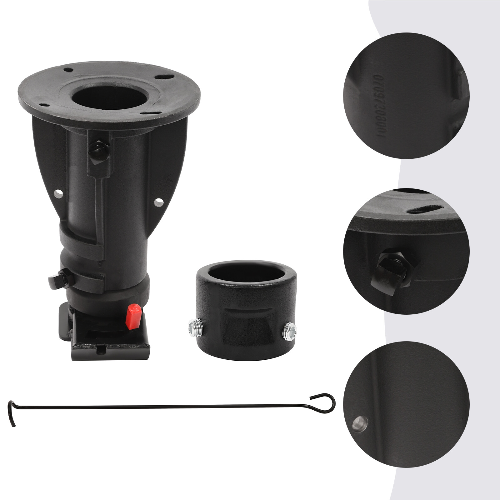 RV 5th Wheel to Gooseneck Adapter Adjustable 5th Wheel Adapter 2"-16" C5G1216US