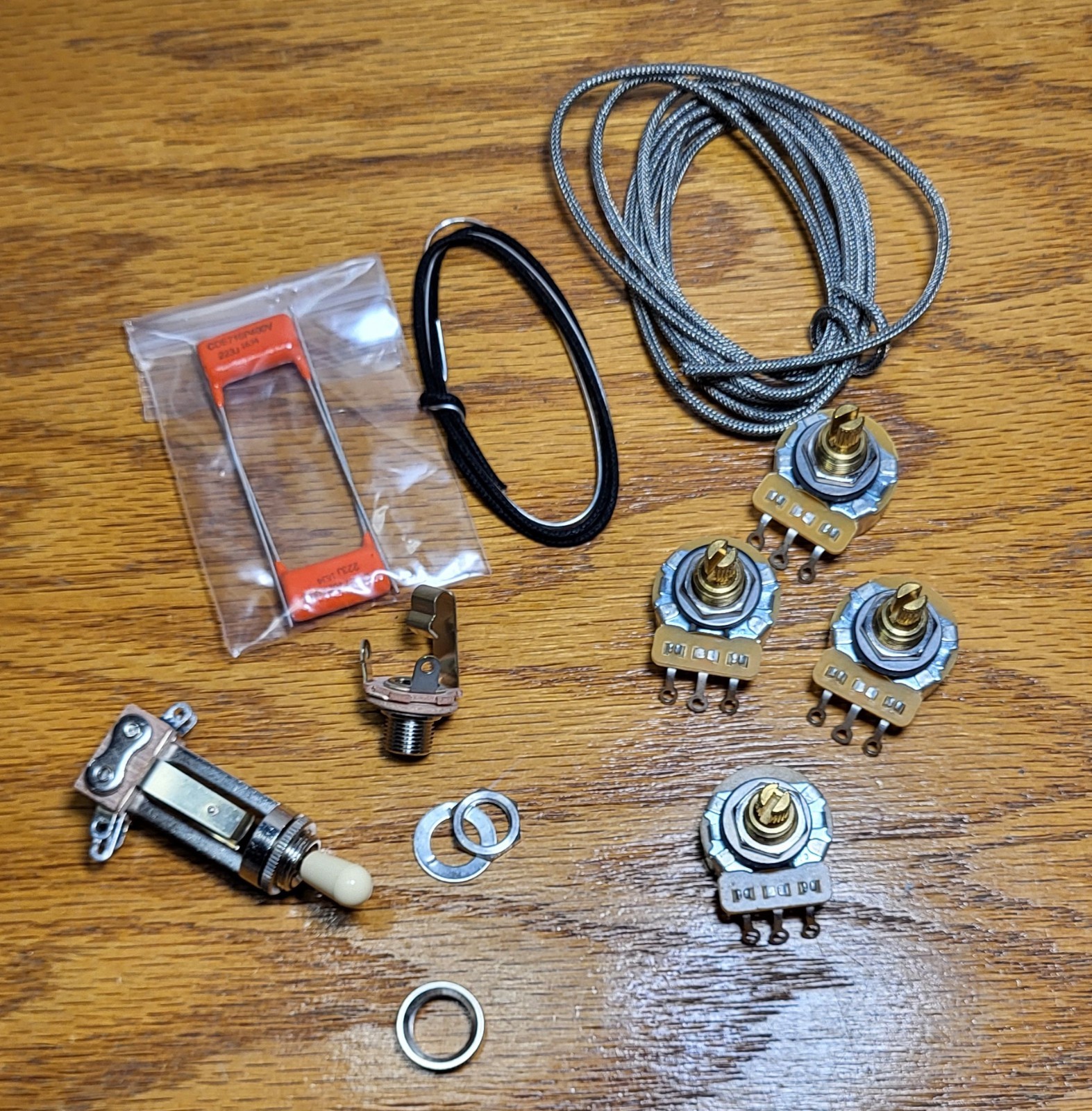 Golden Age Premium Wiring Kit for Gibson Les Paul with Standard Pots,...