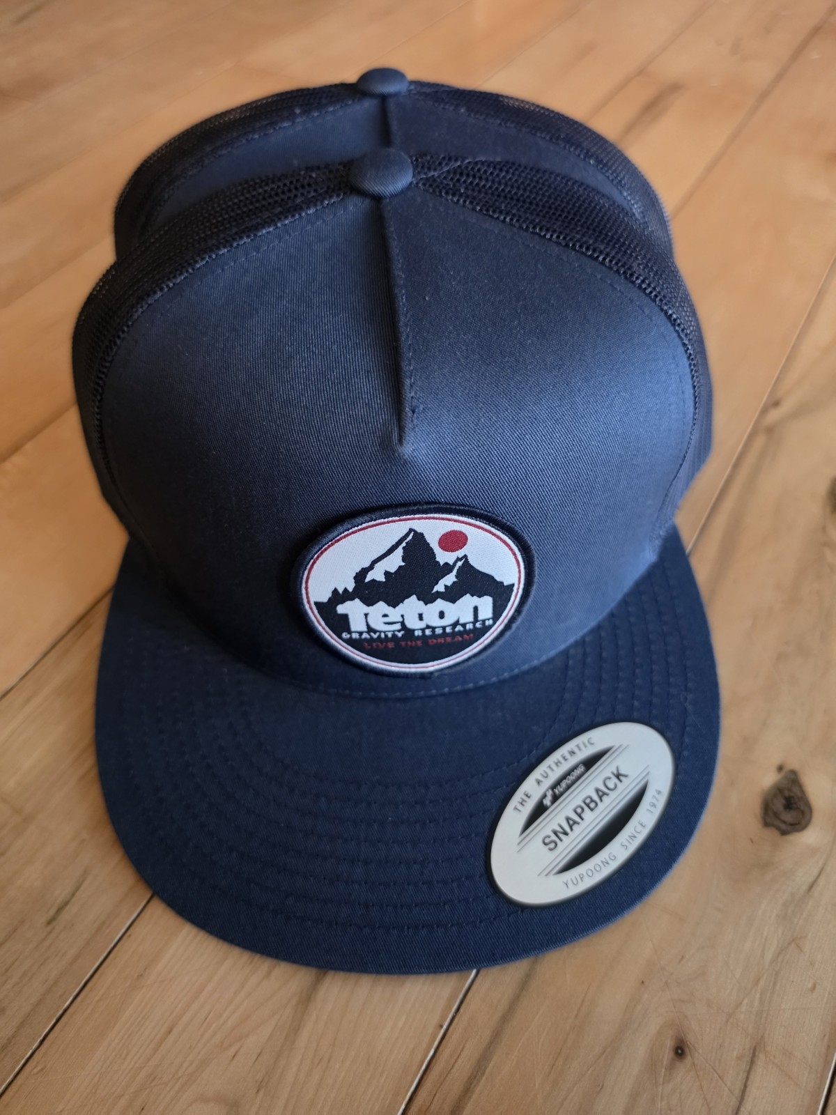 Teton Gravity Research Men's Navy Blue Snapback Hat Embroidered Logo! BRAND NEW!
