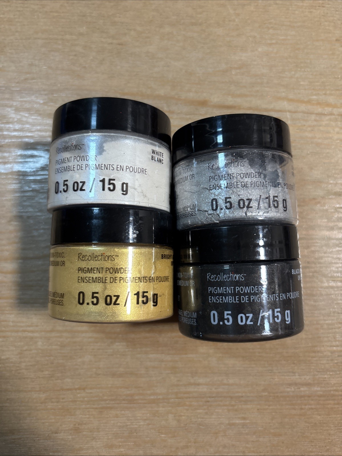 Recollections Pigment Powder Set of 4 0.5 Oz New Unopened