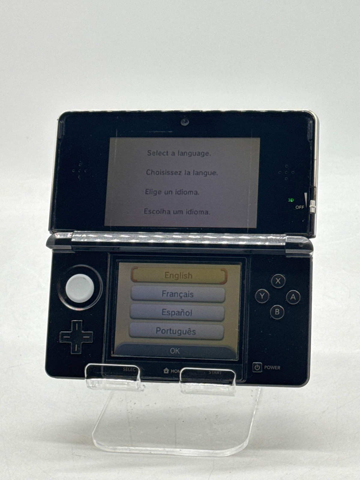 Nintendo 3DS CTR-001 JPN Handheld Video Game Console Cosmo Black