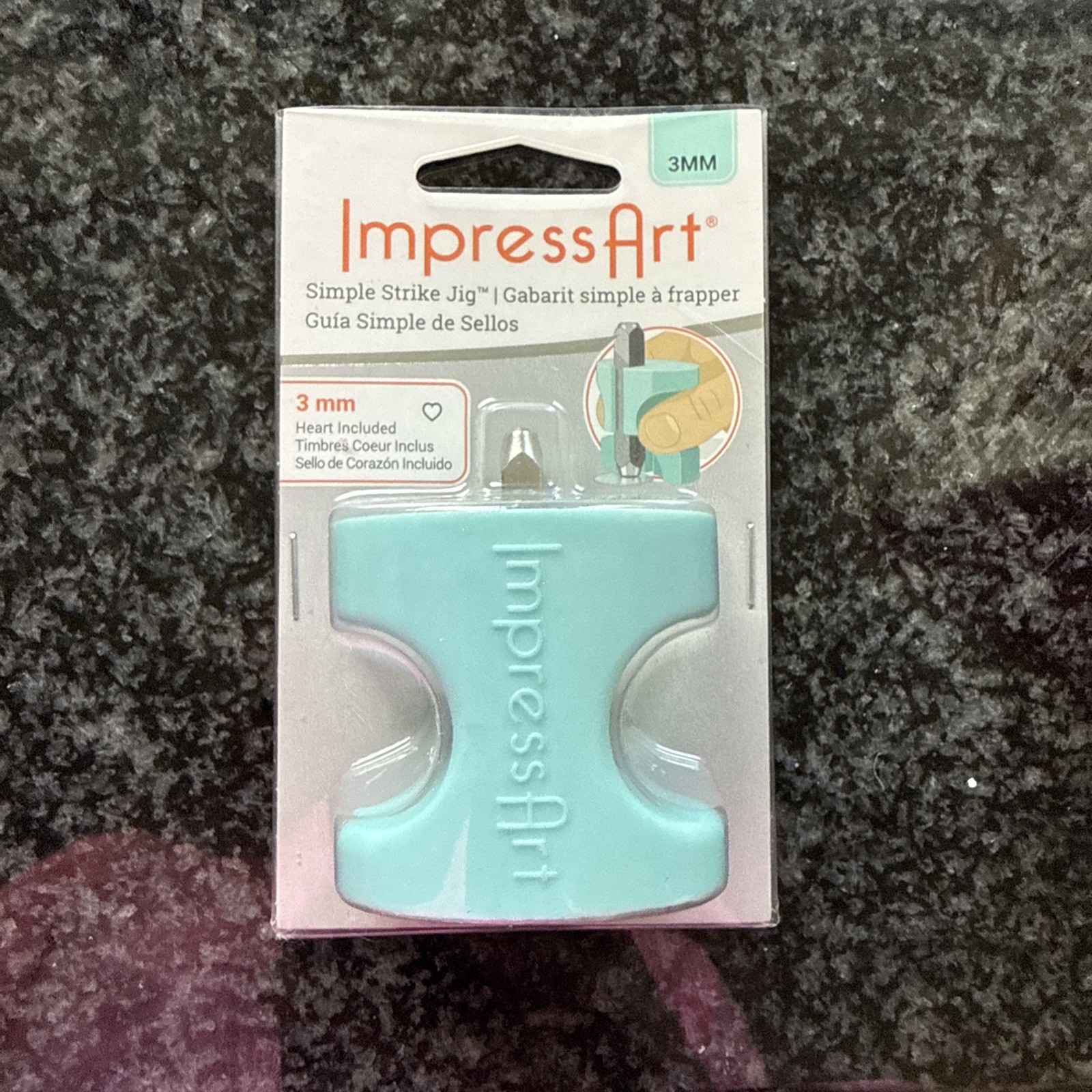 ImpressArt Simple Strike Metal Stamping Jig, 6mm- Jewelry Impressions
