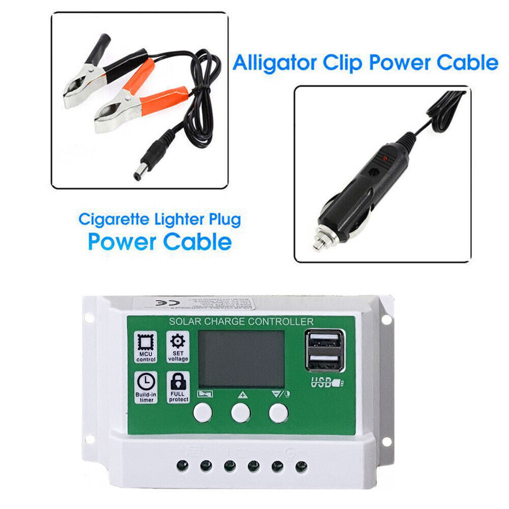 200 Watts Solar Panel Kit 100A 12V Battery Charger with Controller Caravan Boat