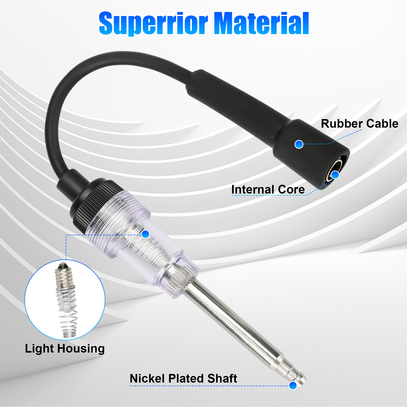 Spark Plug Tester Ignition System Coil Engine Auto In Line Diagnostic Test Tools
