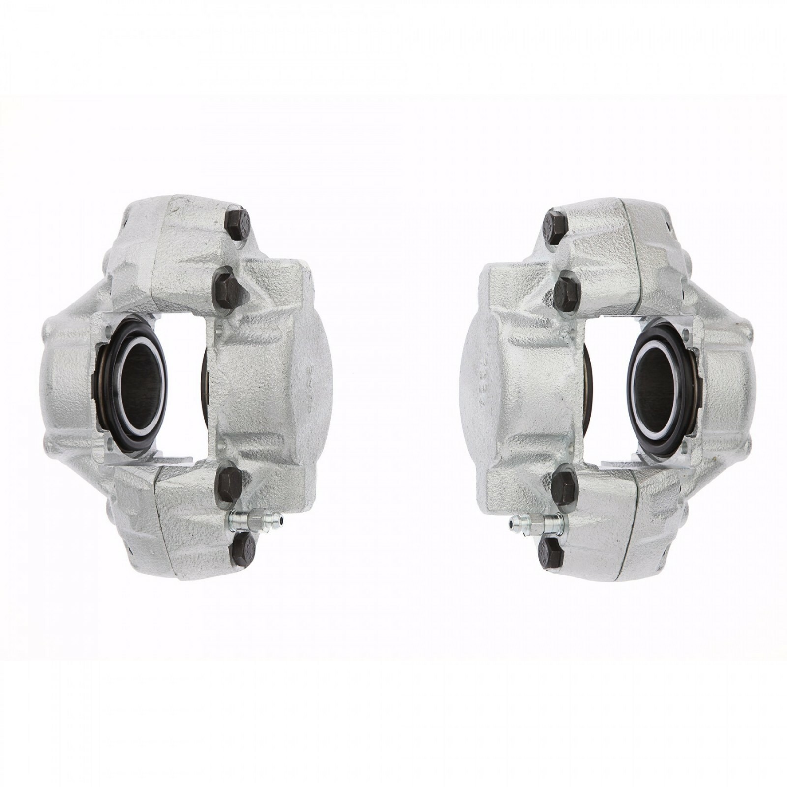 100% New Pair Brake Calipers Caliper Set Triumph Spitfire 1967-80 Silver Bodies