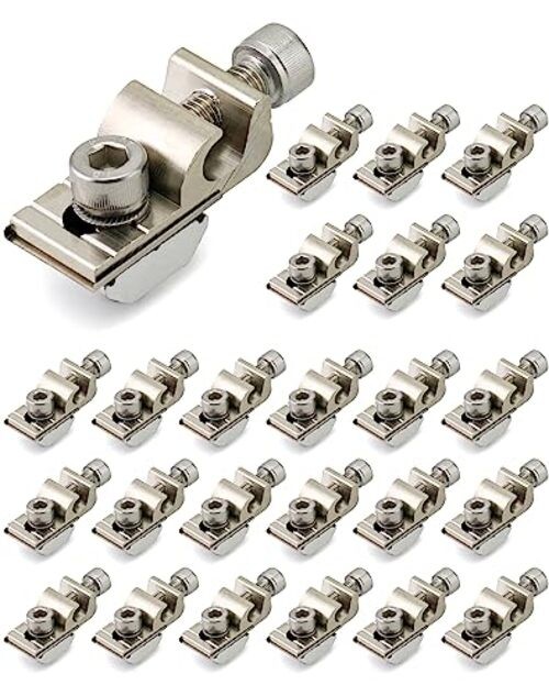 Grounding Lug 25 Pack – Aluminum Alloy Solar Rail Connector for 25 pcs