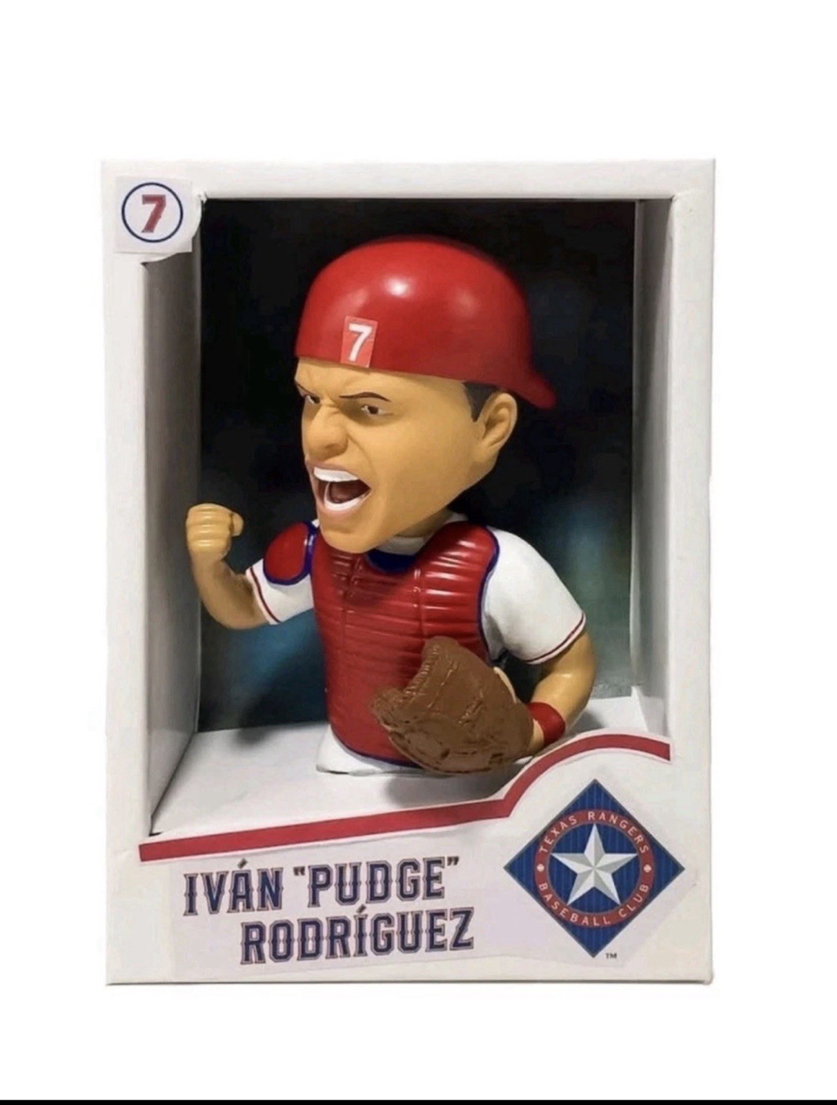 Texas Rangers Ivan Rodriguez PUDGE BASEBALL CARD BOBBLEHEAD 4/22/26 SGA PRESALE