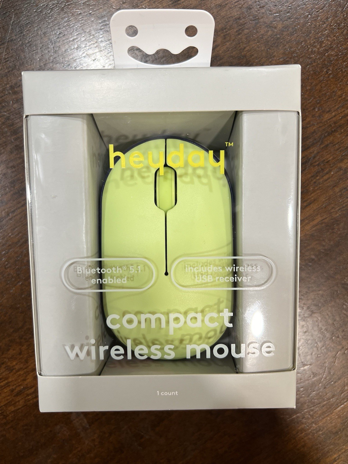 Heyday Compact Wireless Mouse  Bluetooth enabled - Pastel Lime- New- Sealed