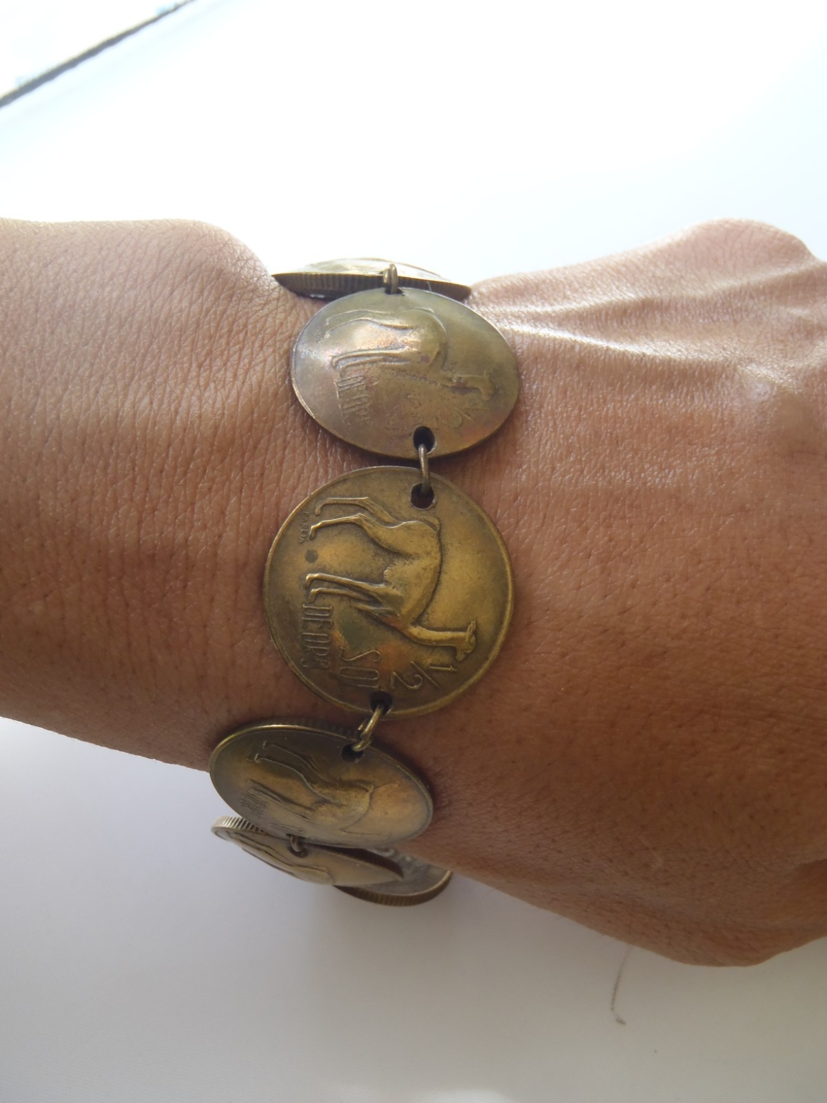 Peruvian Peru Coin Bracelet