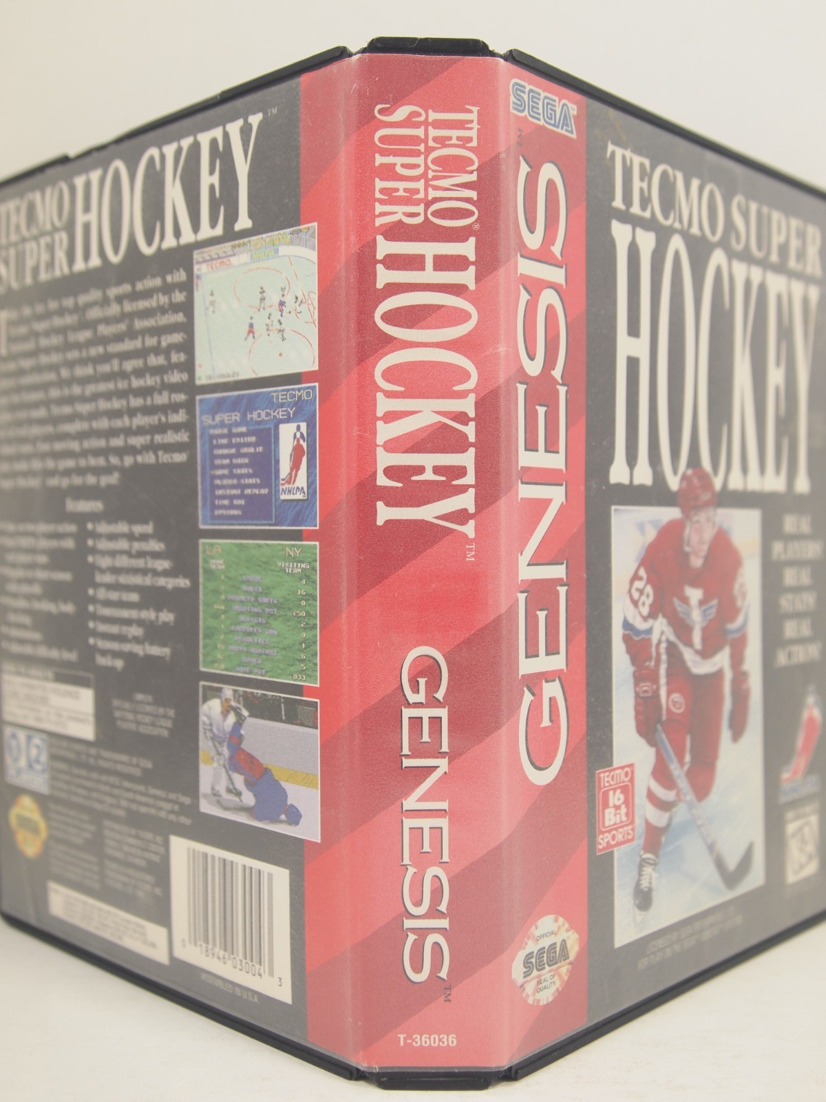 Tecmo Super Hockey Case (SEGA Genesis) Authentic BOX ONLY