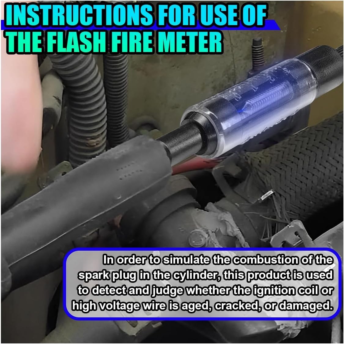 Car Spark Plug Tester Cable, Adjustable Ignition Coil Diagnostic Tool Car