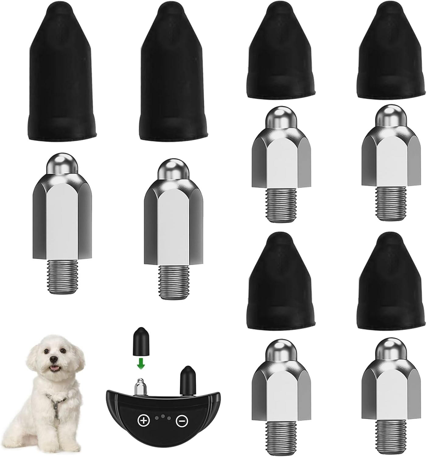 Nouiseun Replacement Contact Points for Dog Training Collar – 12 PCS Conductive