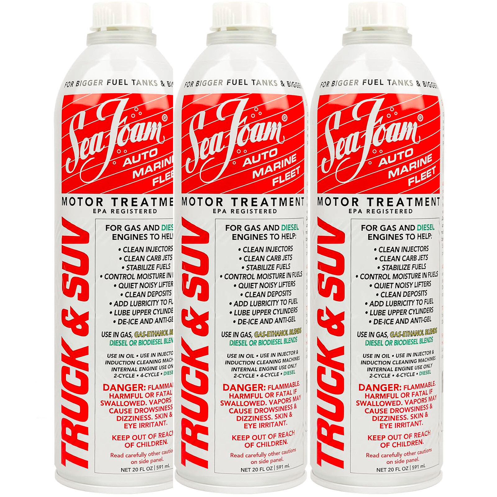 Seafoam ST20 Truck and SUV Motor Treatment Additive 20 oz ST-20 Pack of 3