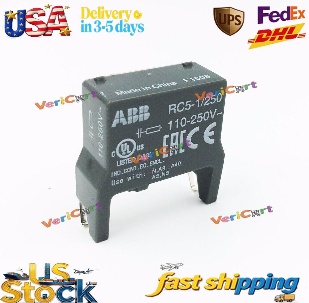 1 piece For ABB RC5-1/250 Surge Suppressor RC Circuit 100-250VAC 1 PCd-