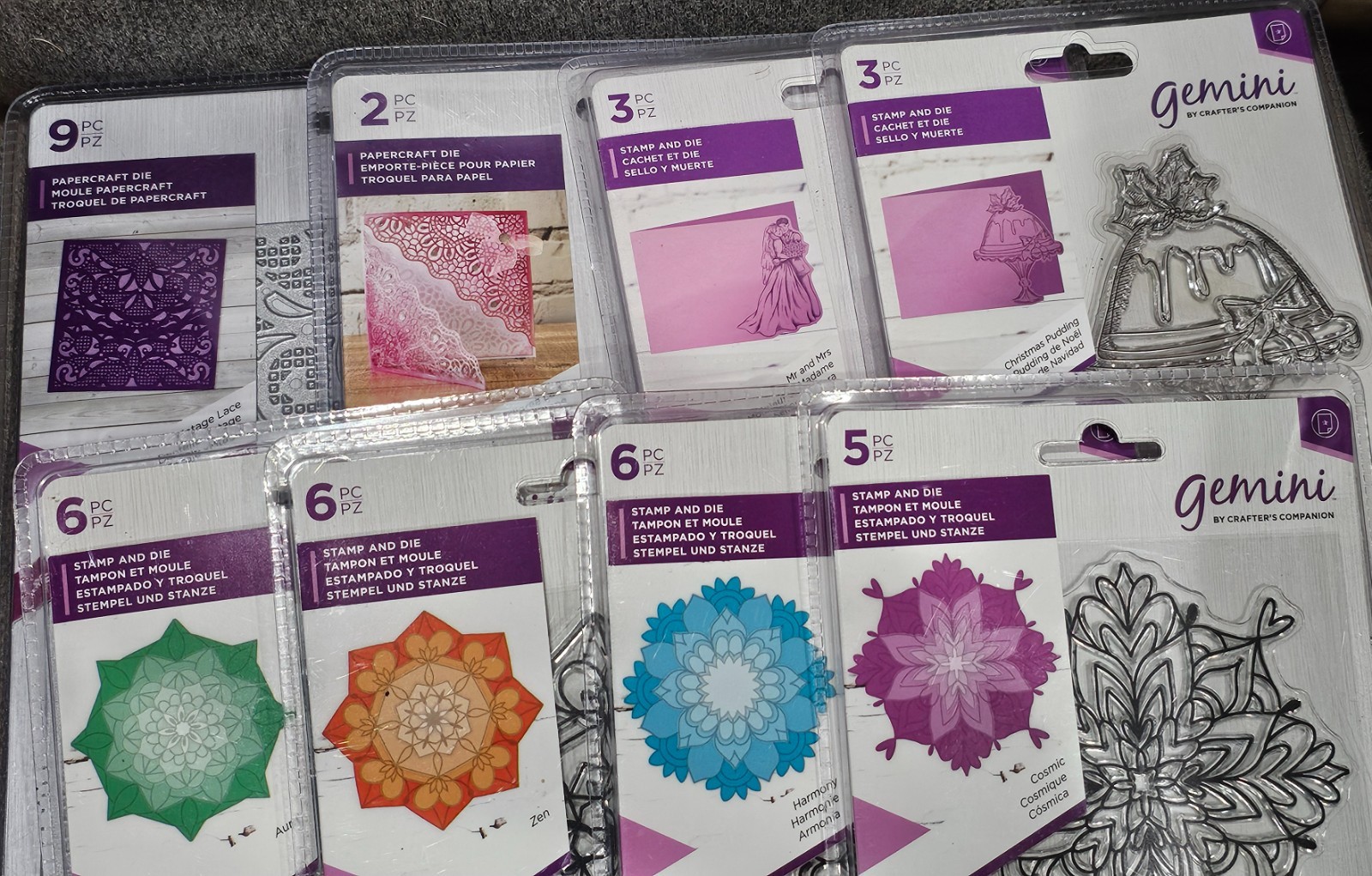 Gemini Cutting Dies Papercraft, Stamp And Die Crafters Companion NEW Various