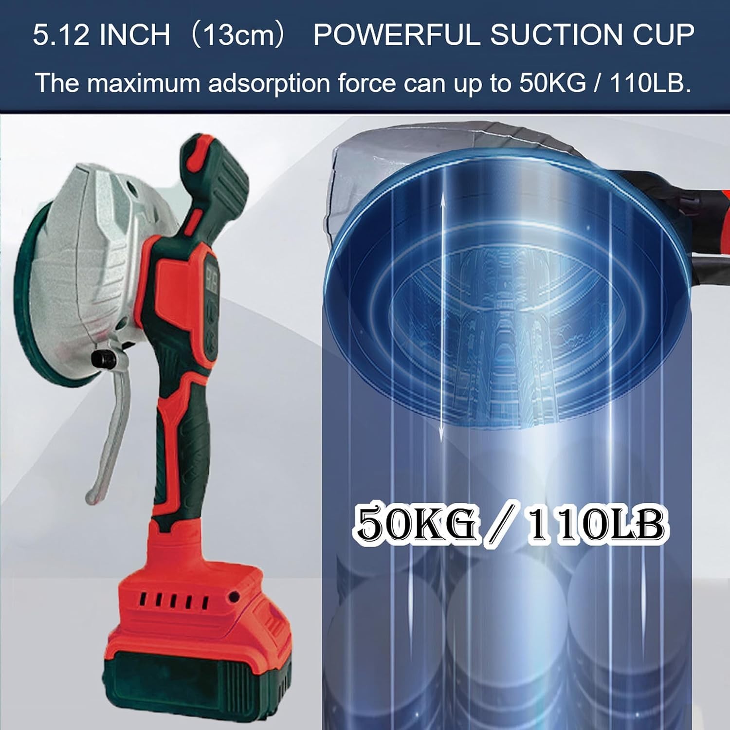 Tile Vibration Tool for Mil-wauke 18V Battery, Han