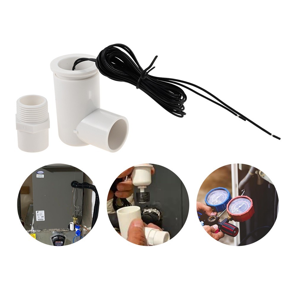 1/2/6Pack White SS2 Float Switch with 3/4 Inch Adaptor and 6ft Wire