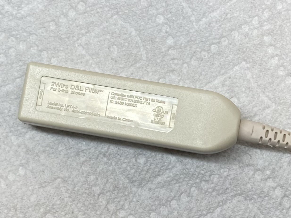 2Wire DSL Filter for 2 Line Phones Model LFT 4-2