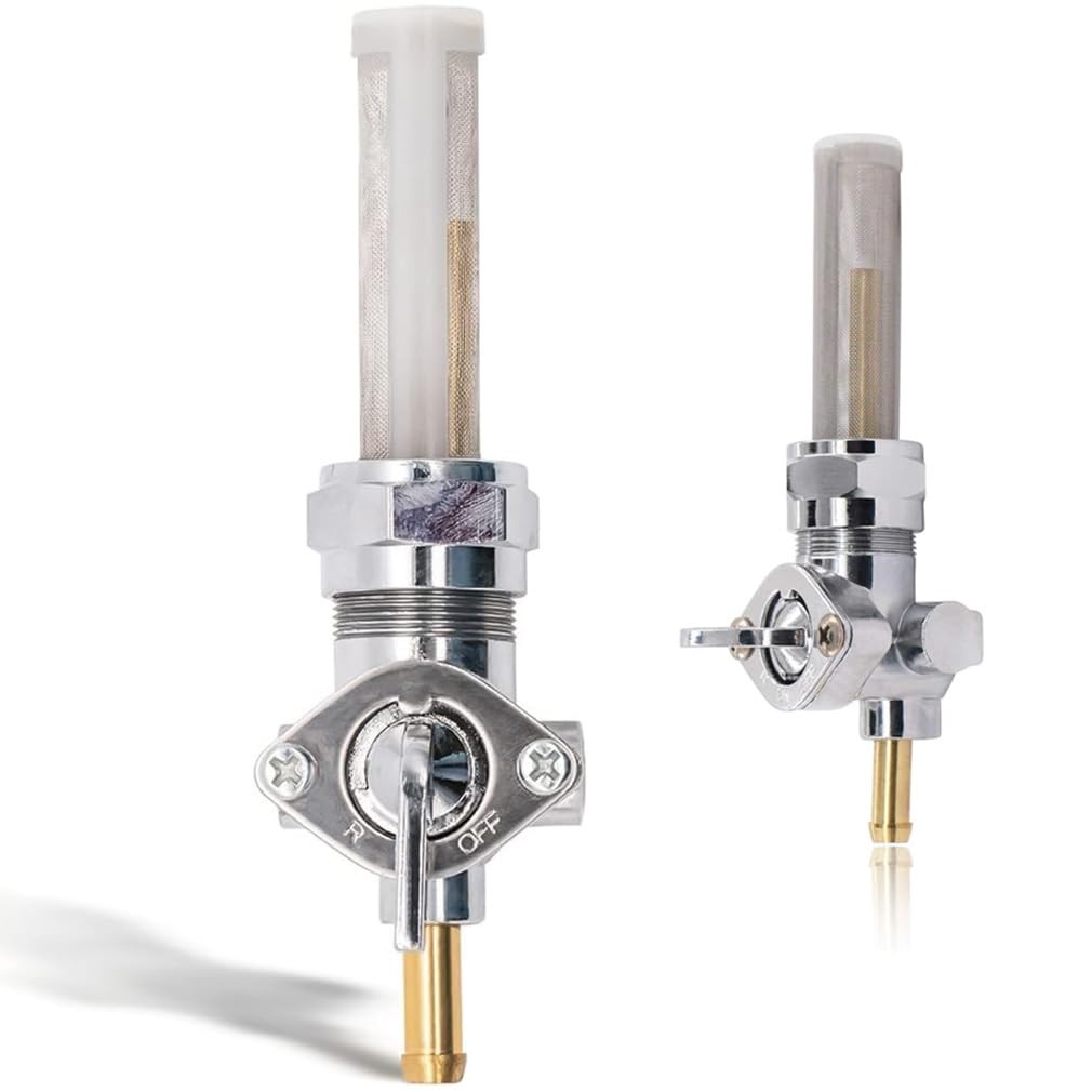 Petcock Fuel Valve Switch 22mm Straight Spigot for Harley Davidson Sportster ...