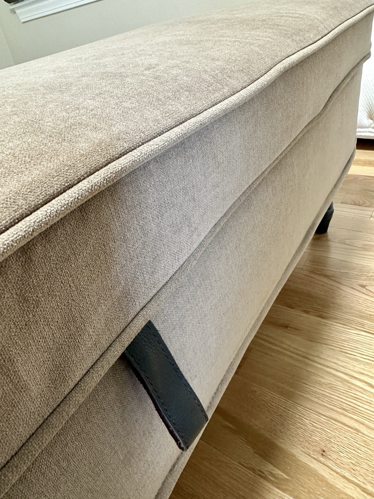 IKEA Stocksund Upholstered Storage Bench In Ljungen Beige