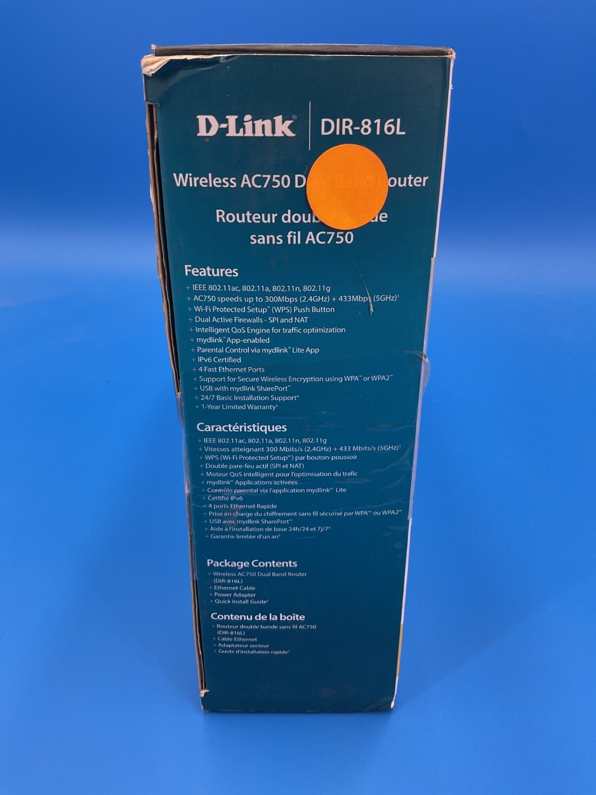 D-Link AC750 802.11ac Wireless LAN Router DIR-816L ✅ ❤️️ ✅ ❤️ OPEN BOX!