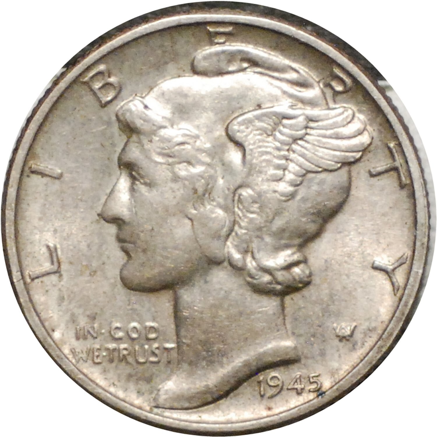 1945-P Mercury  Dime -  Choice BU Unc #101