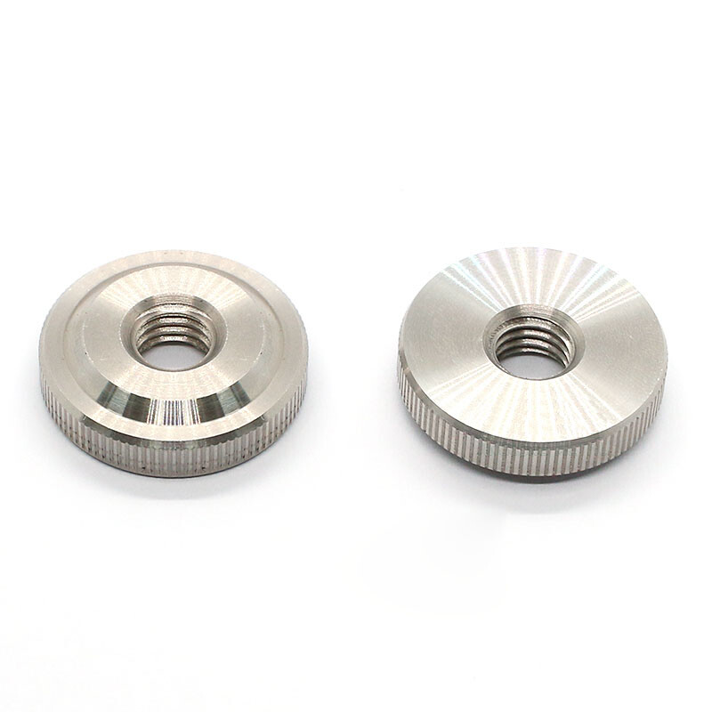 KNURLED THUMB NUTS STAINLESS STEEL HAND GRIP KNOBS THIN LOW TYPE M2 M2.5 M3~M10
