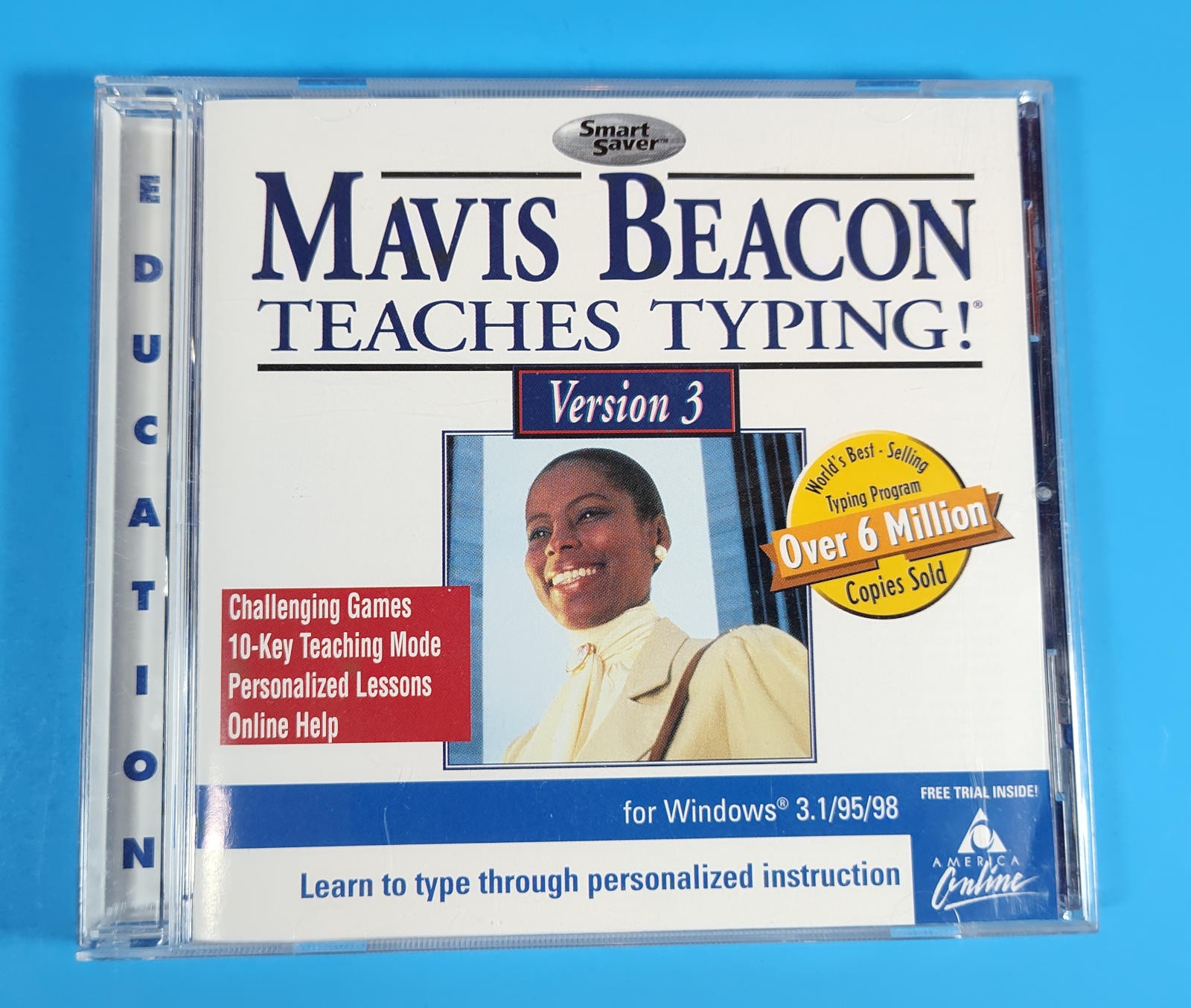 Mavis Beacon Teaches Typing Ver. 3 CD-ROM for Windows 3.1 & 95 by Softkey VTG