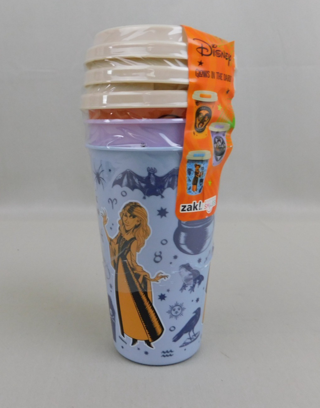 Disney Hocus Pocus Glow in the Dark 3pk Halloween Travel Mug Tumblers #9106