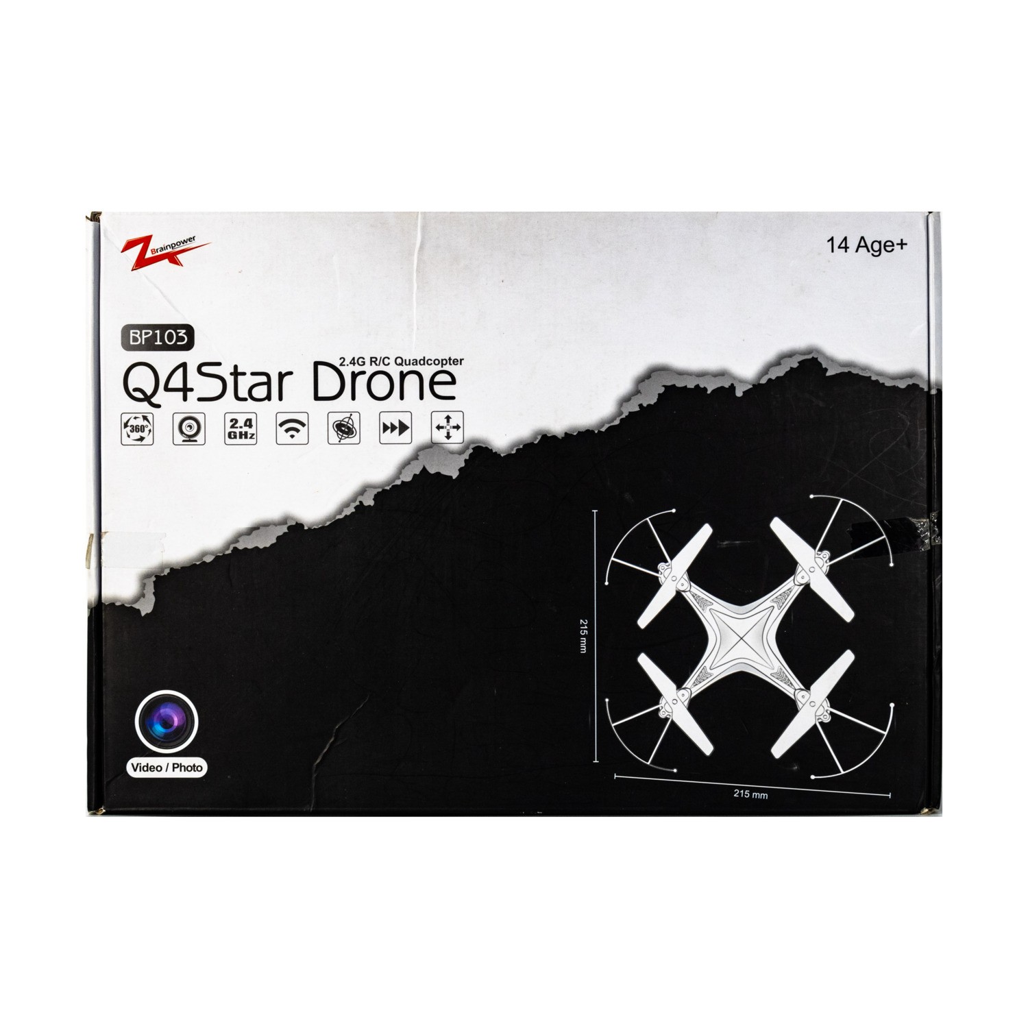 Brainpower Drones Q4Star Drone - Radio Controlled Quadcopter VG+/NM