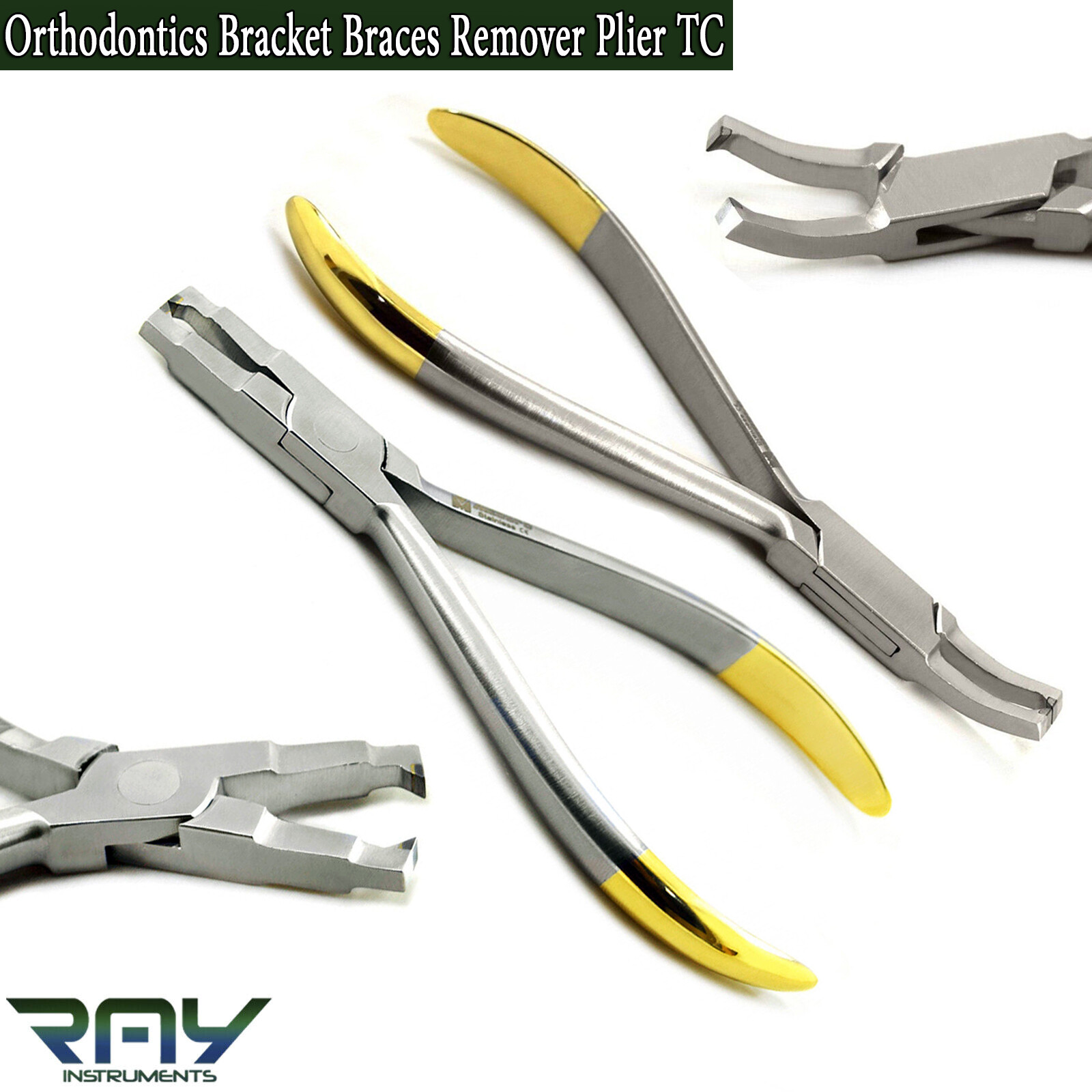 Orthodontics Bracket Removing Pliers TC Dental Tooth Braces Remover Instruments
