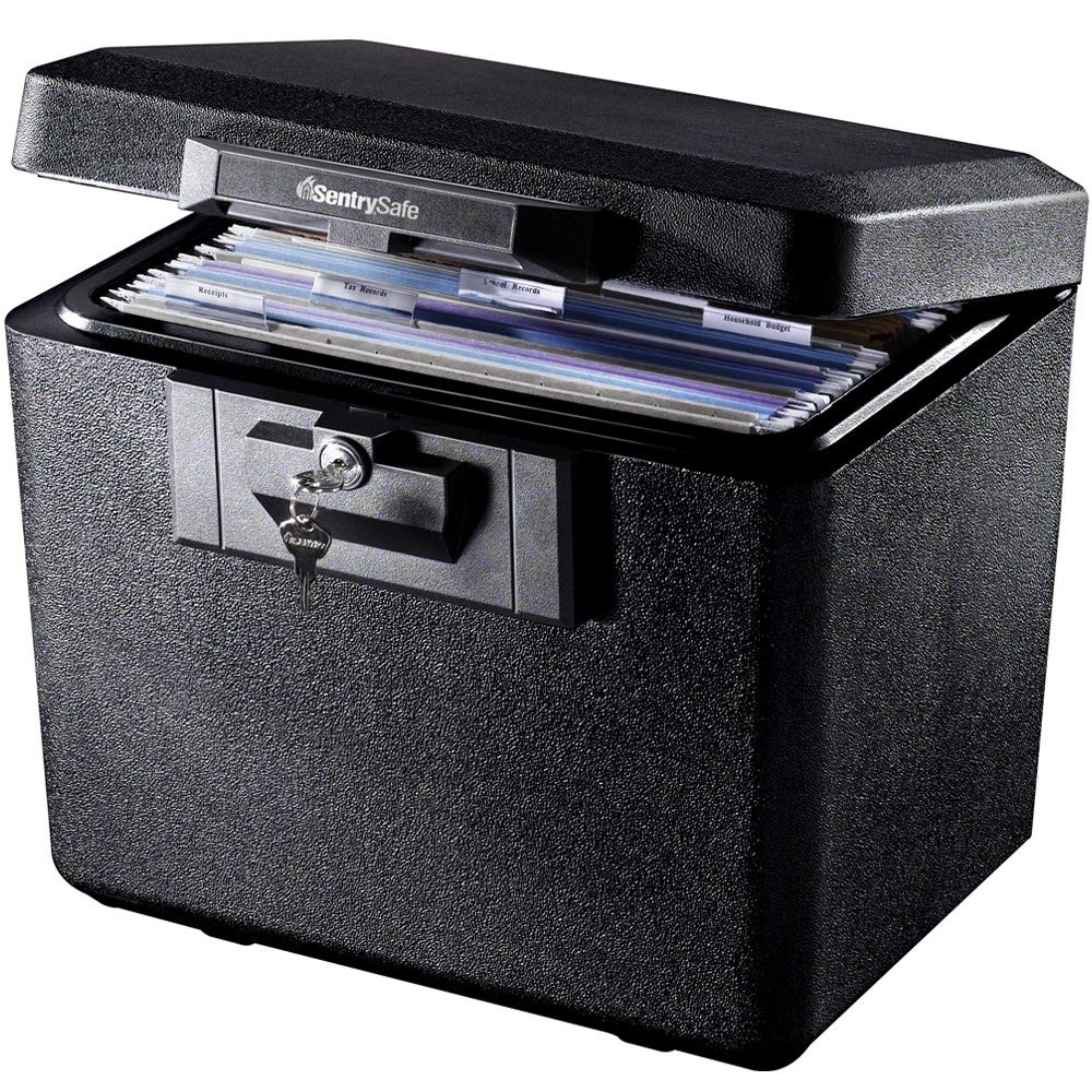 SentrySafe 1170 Fireproof Document Box Key Lock 0.61 Cu Ft Home Office