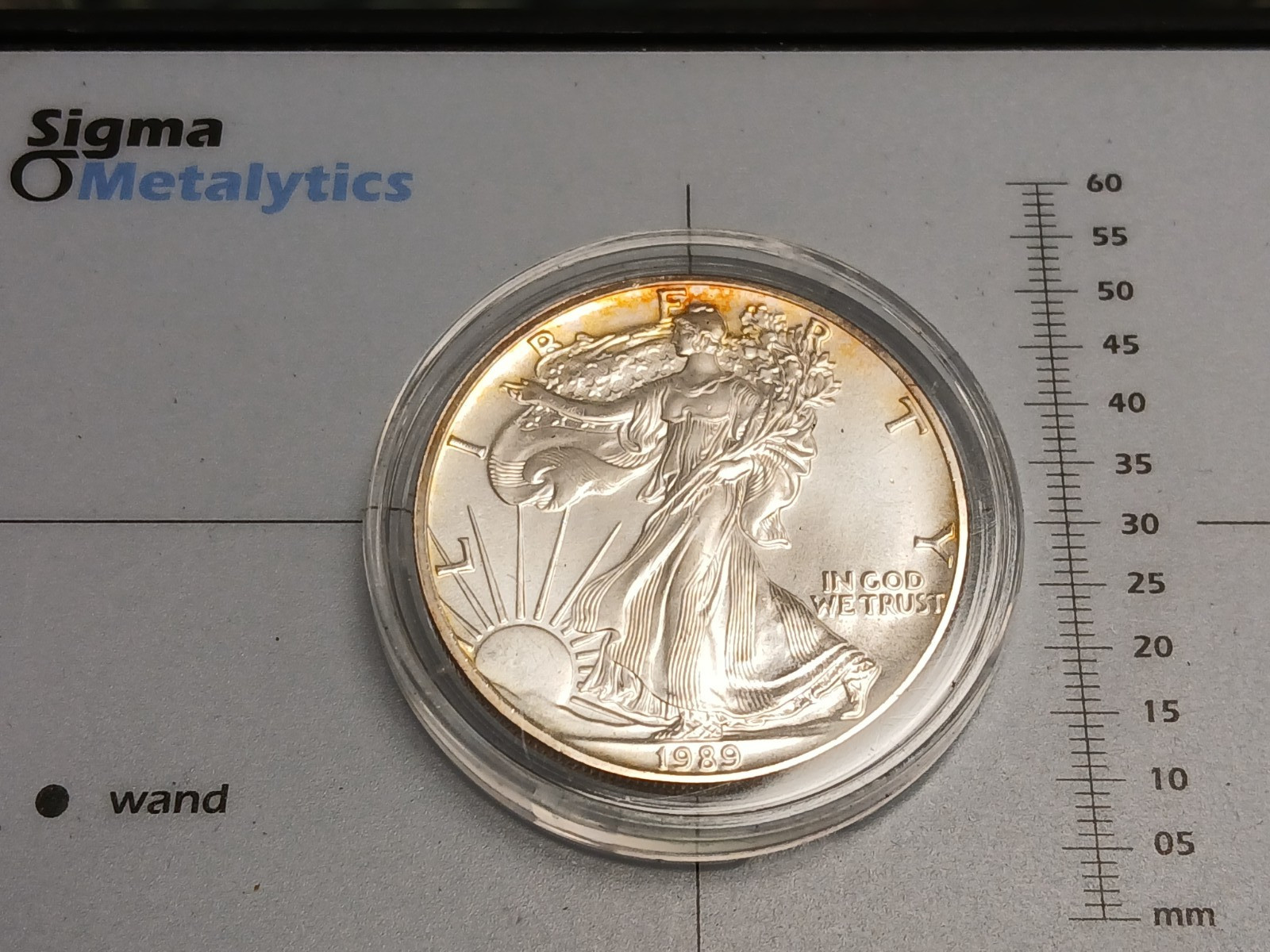 Silver 1989 1oz .999 American Eagle Silver Round Toned T-73