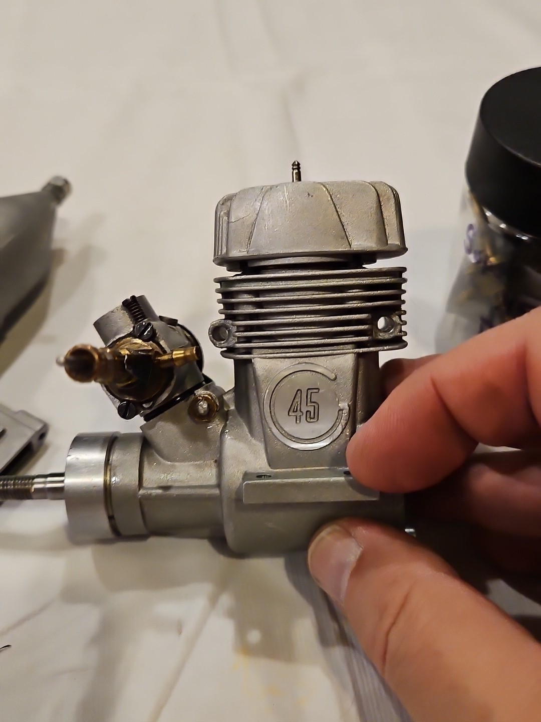 Supertigre 45R/c Model Airplane Engine With Extra Parts