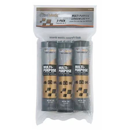 Lubrimatic 11312 Multipurpose Lubricant, 3 Oz, Cartridge, Mineral, Black