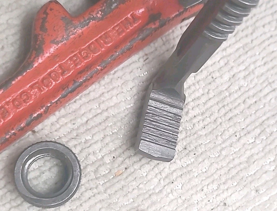 Vintage Ridgid Heavy Duty 6” Pipe Wrench Elyria Ohio USA Made Tool.