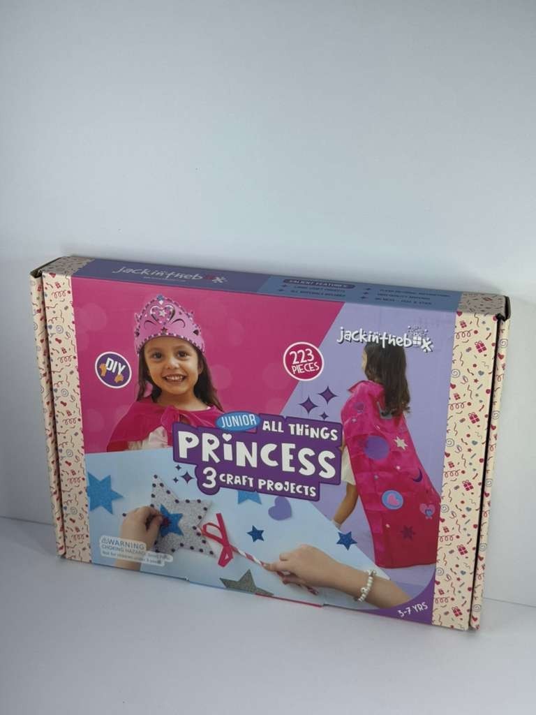 Princess Craft Kit Gift Fir Girls Tiara Cape Wand DIY