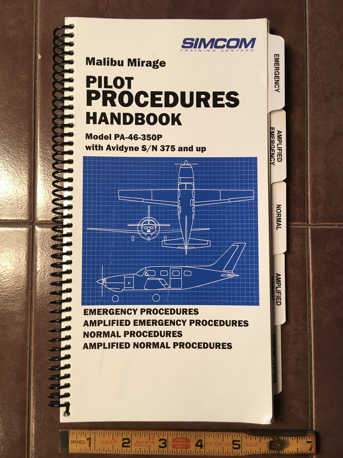 Malibu Mirage PA-46-350P with Avidyne sn 375 & Up; Pilot Procedures Handbook