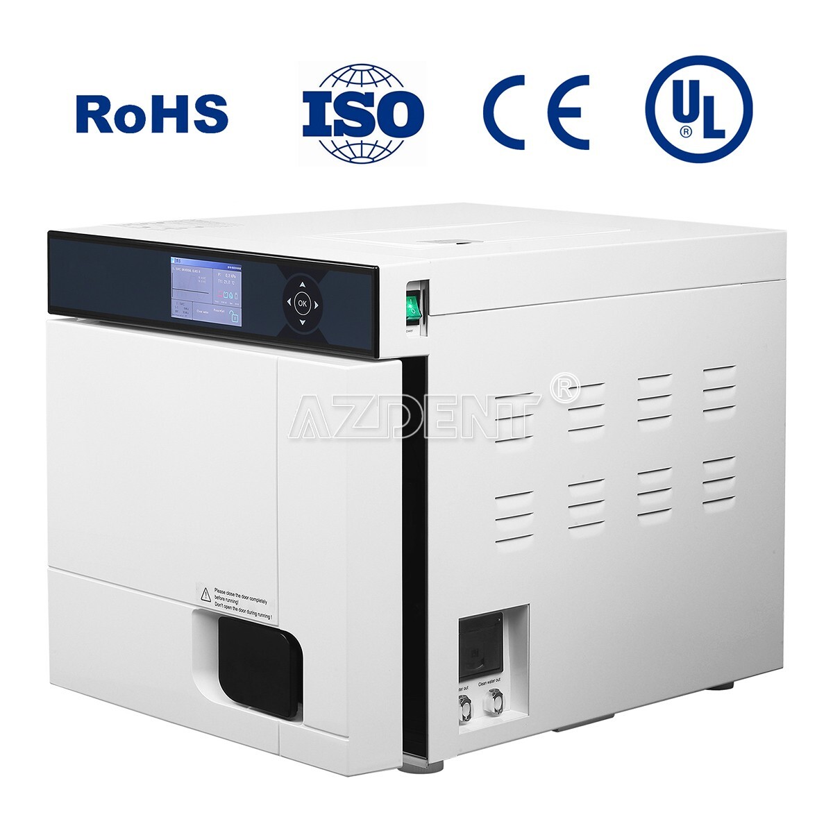 22L Class B Steam Sterilizer Dental Autoclave Pulsation vacuum With Printer