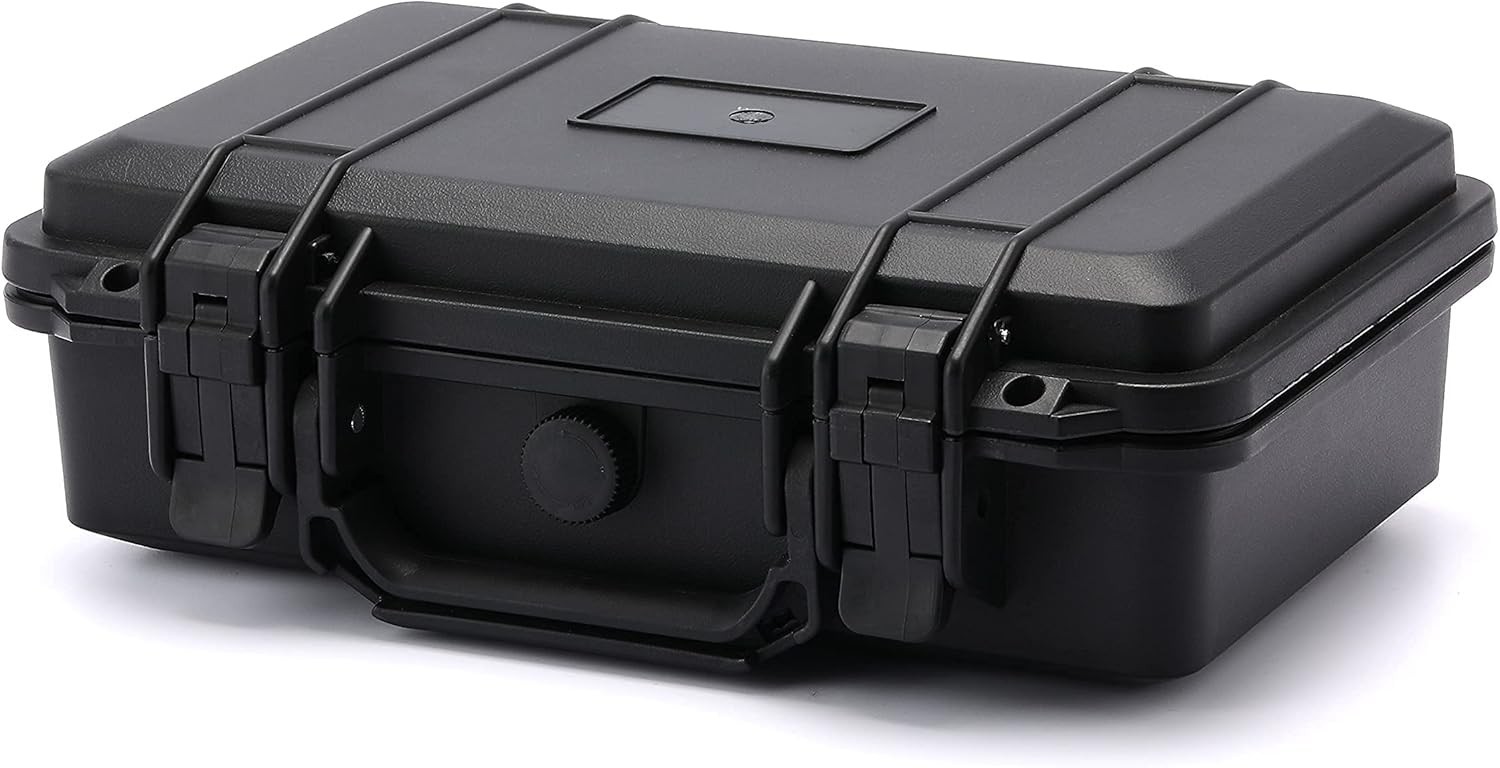 Waterproof Hard Case with Foam Insert Shockproof Tool Storage Box