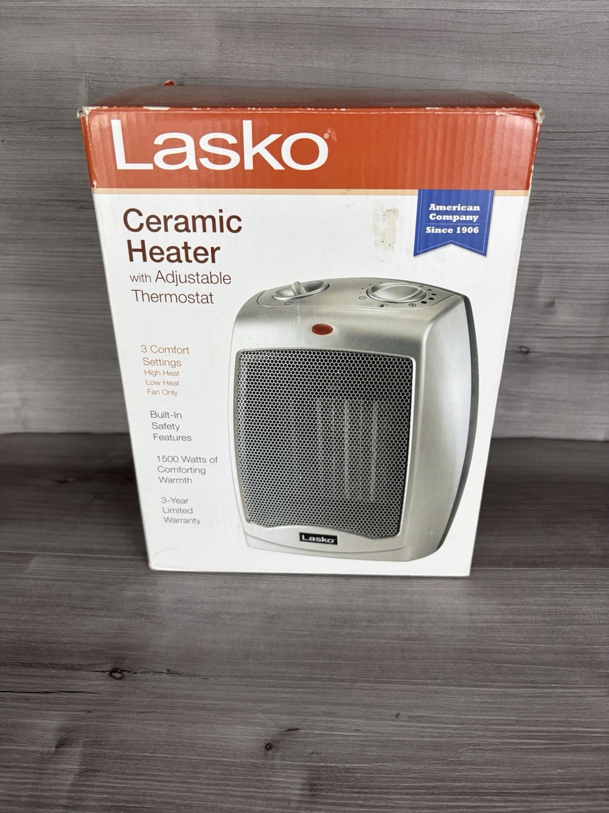 Lasko 9.2 in. 1500-Watt Electric Portable Ceramic Compact Heater-754200