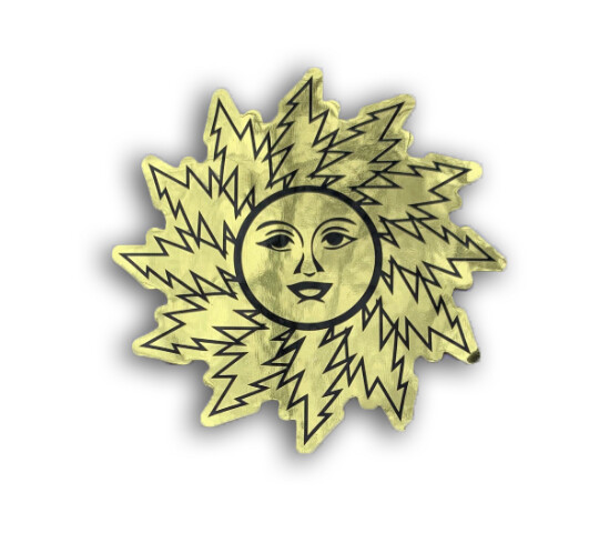 Dead Bolt Orange Sunshine Gold Stickers (2)